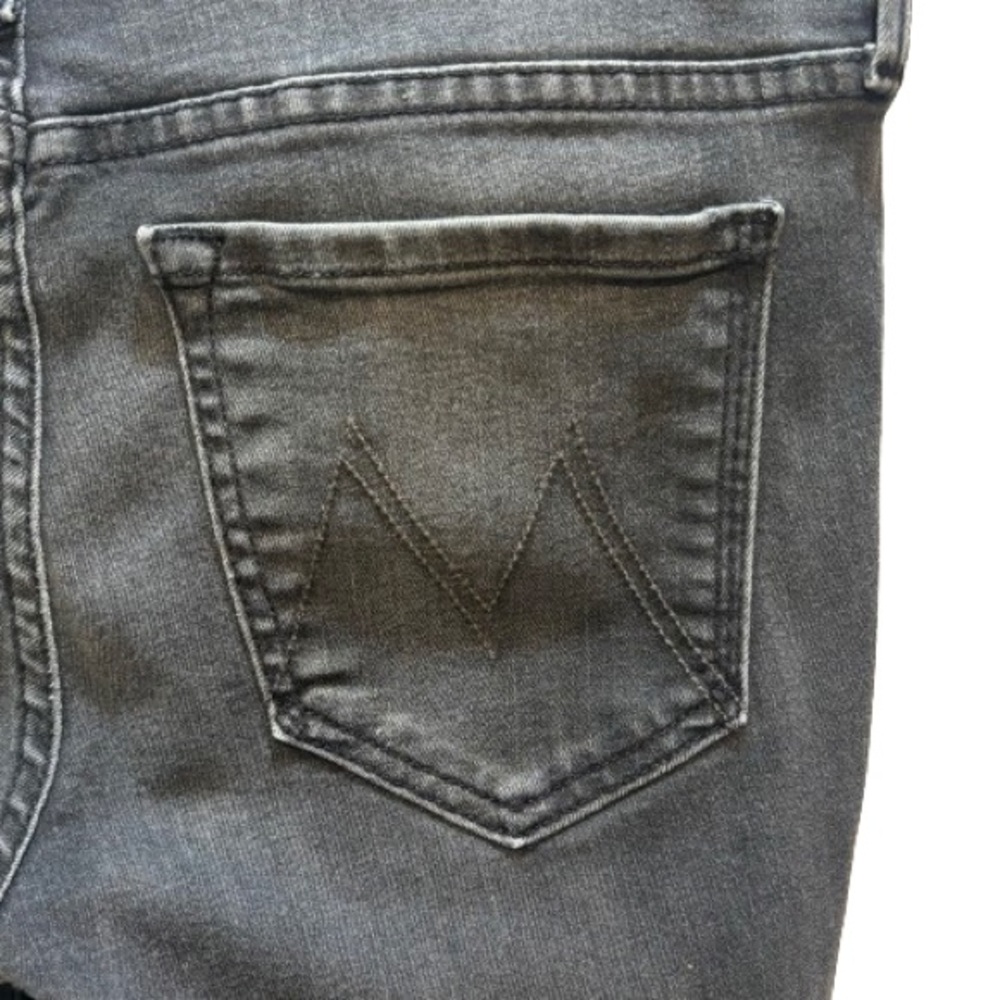 MOTHER Denim Looker Ankle Fray Gray Size 27 EUC - Picture 12 of 12